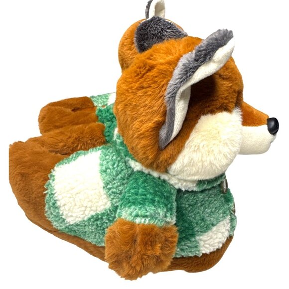 American Eagle Fox-Themed Plush Slippers M/L - Picture 4 of 9